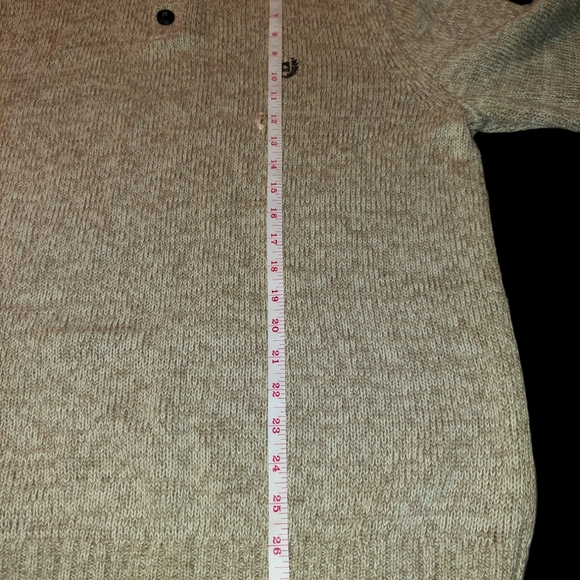 Ralph Lauren Chaps Mens 1/4 Button Sweater Brown Size L NWOT - Picture 9 of 10